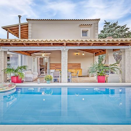Villa Olivia Corfu - Amazing Sea-View 3 Bedroom Villa With A Pool Gazátika Eksteriør billede