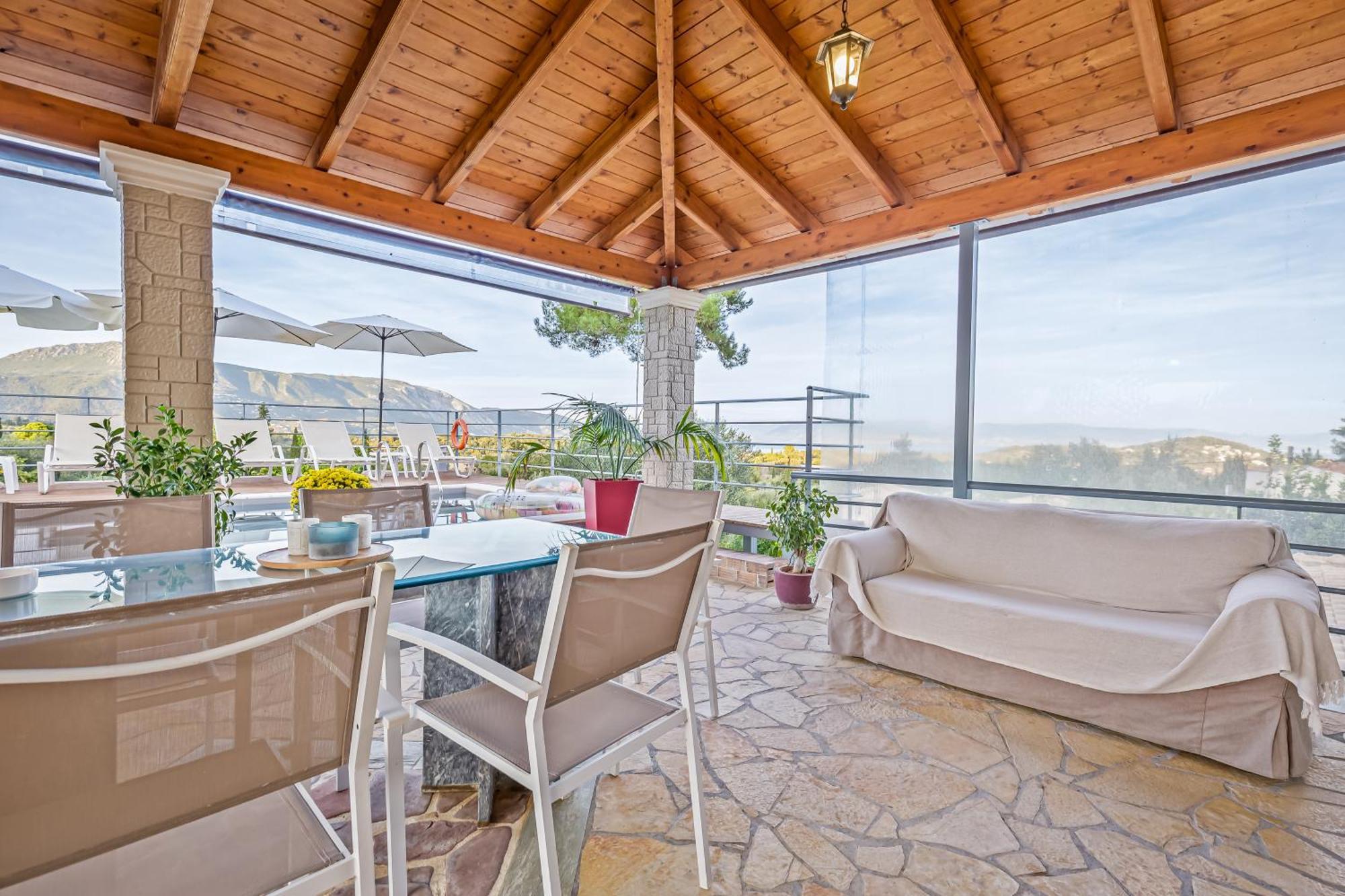 Villa Olivia Corfu - Amazing Sea-View 3 Bedroom Villa With A Pool Gazátika Eksteriør billede